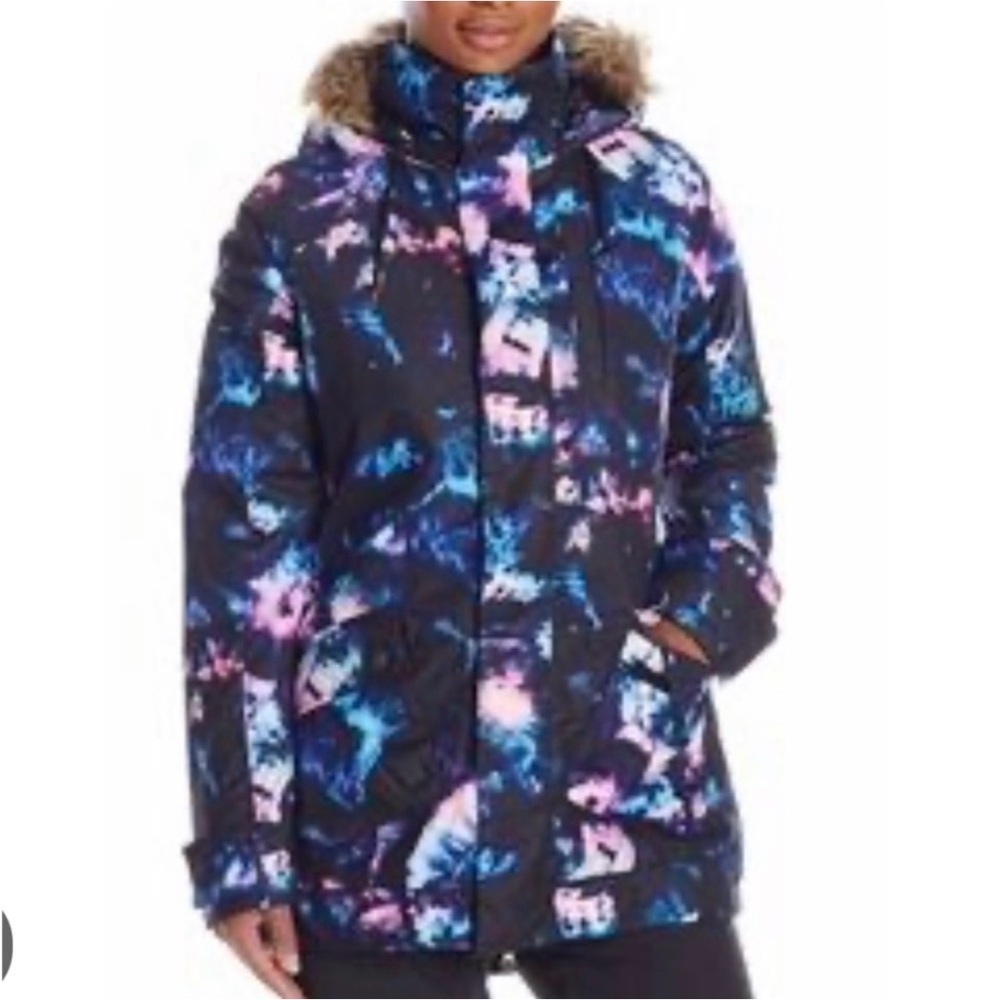 Burton White Collection Sz S? Snowboard Dryride Charlie Tiedye Hooded Ski Jacket